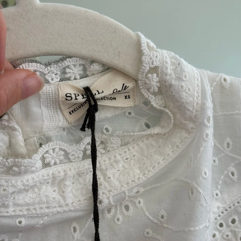 WHIMSY GARDEN LACE TUNIC DRESS Spell NWT Size XS - Picture 7 of 8